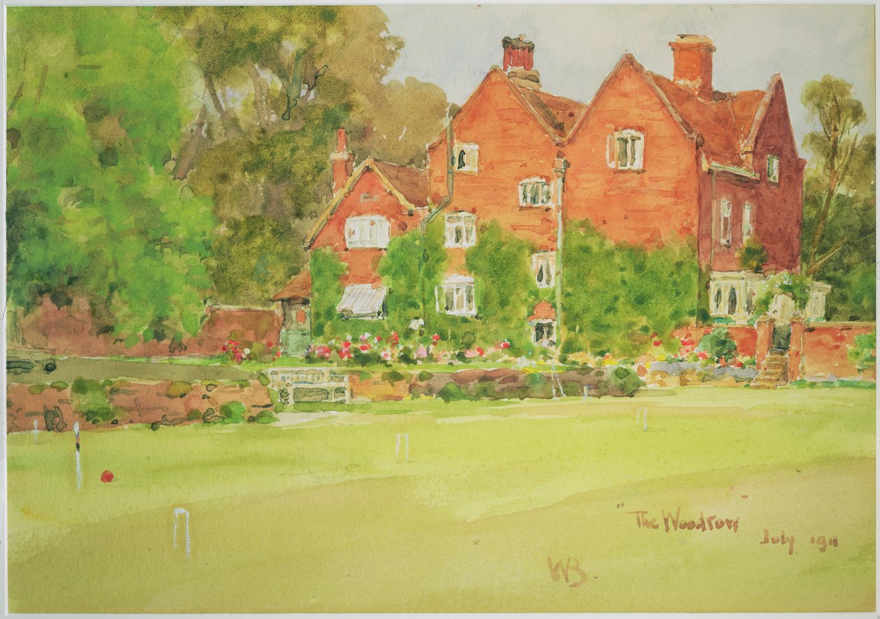 A The Woodrow krokettpálya, 1911 alkotó: Wilfrid Williams Ball