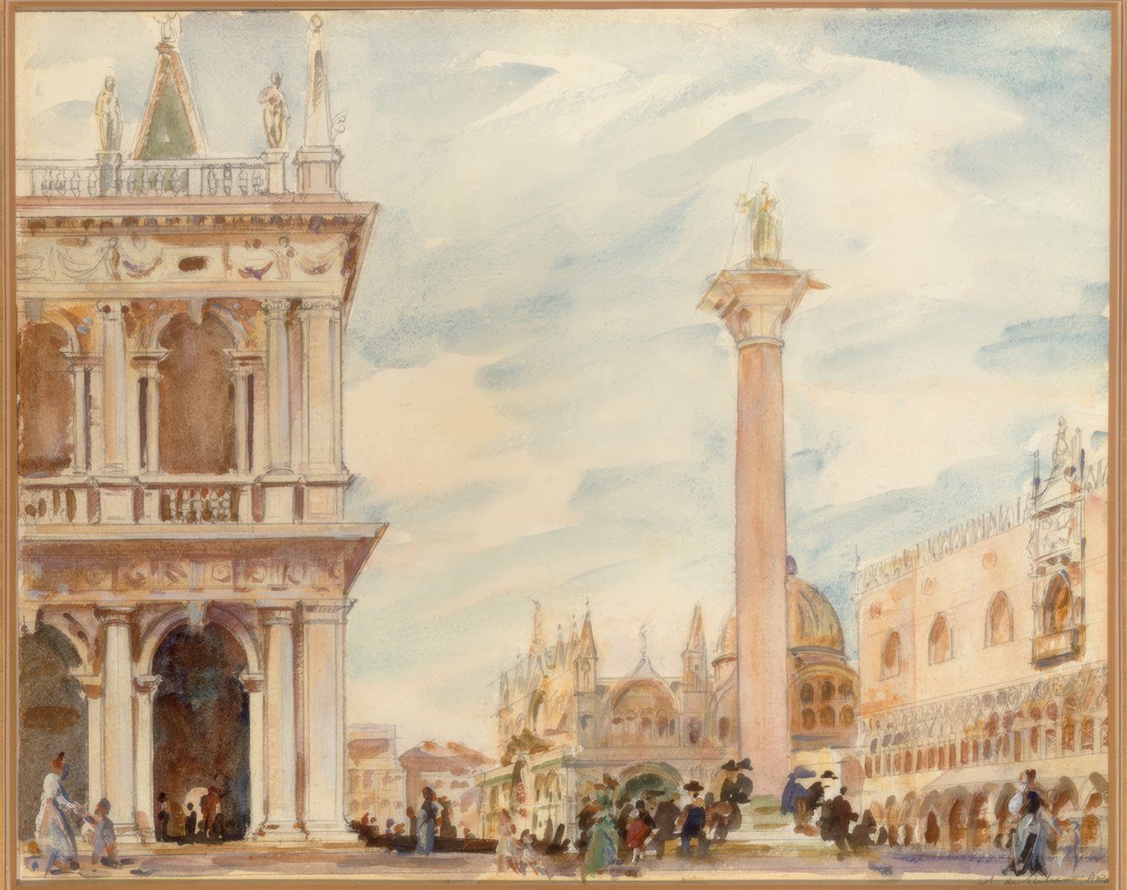 A Piazzetta, Velence alkotó: Wilfrid de Glehn
