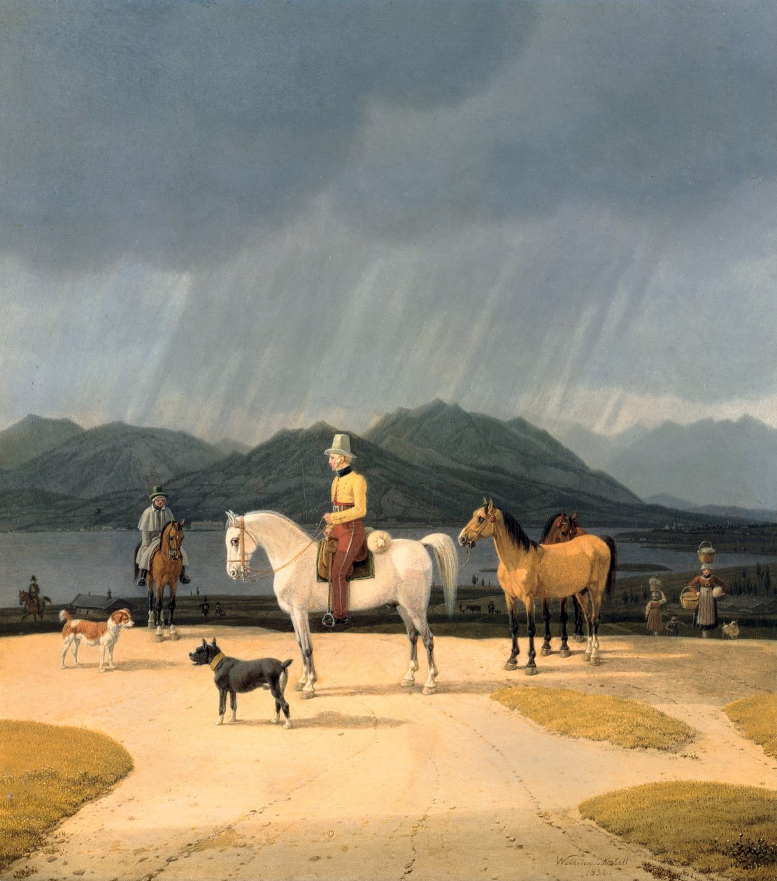 Lovas a Tegernsee -n alkotó: Wilhelm Alexander Kobell