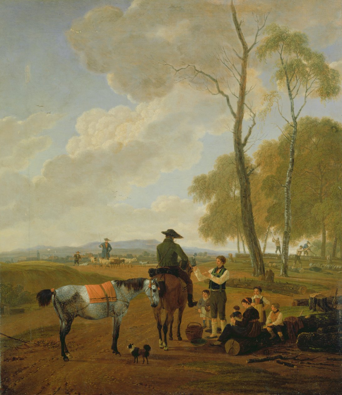 Pihenés erdőben, 1800 alkotó: Wilhelm Alexander Kobell
