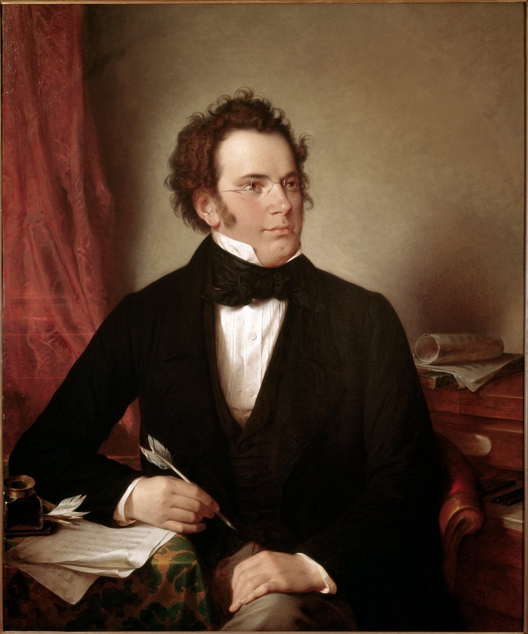 Franz Peter Schubert portréja alkotó: Wilhelm August Rieder