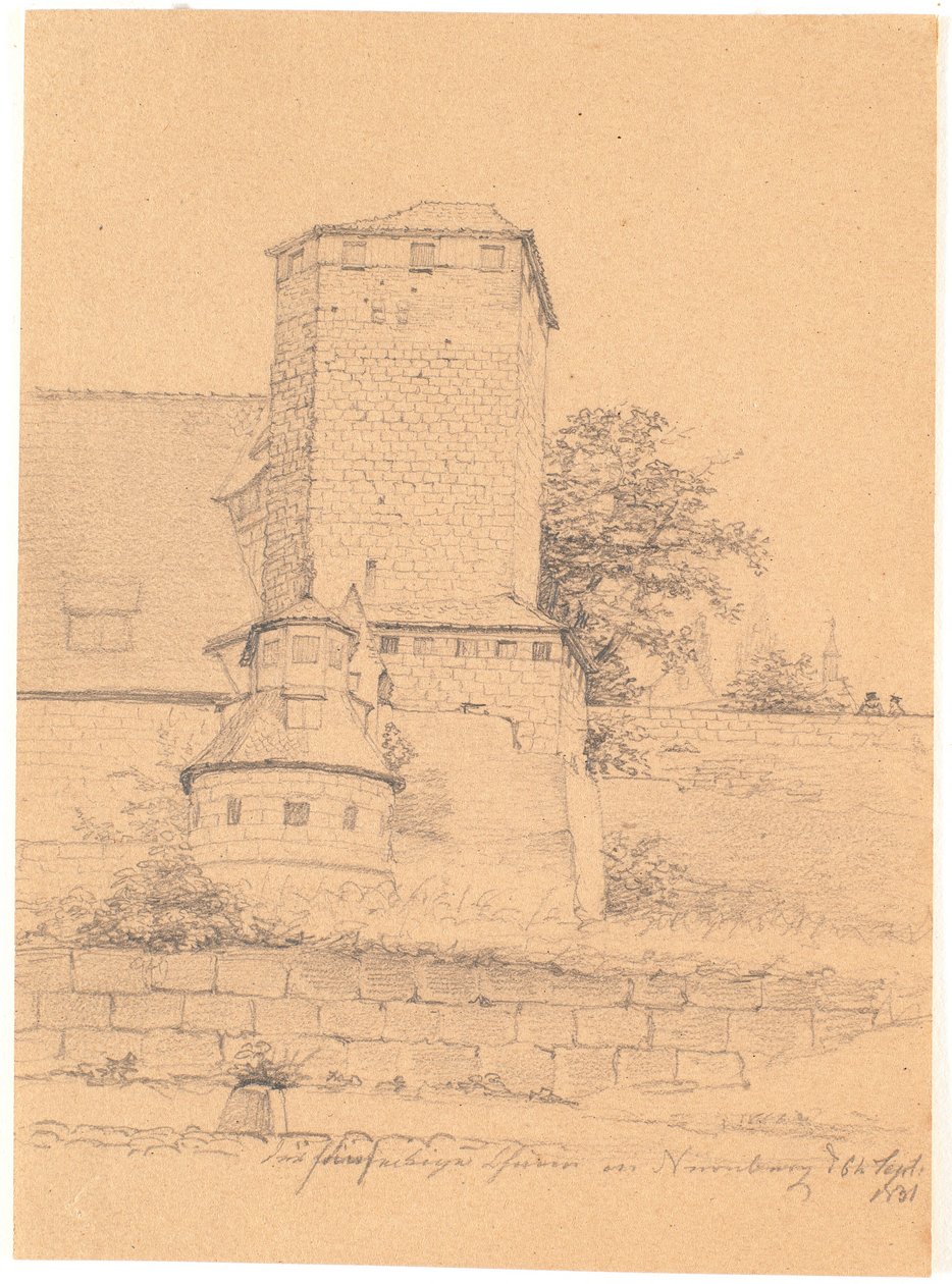 Torony épület. Nürnberg alkotó: Wilhelm Bendz