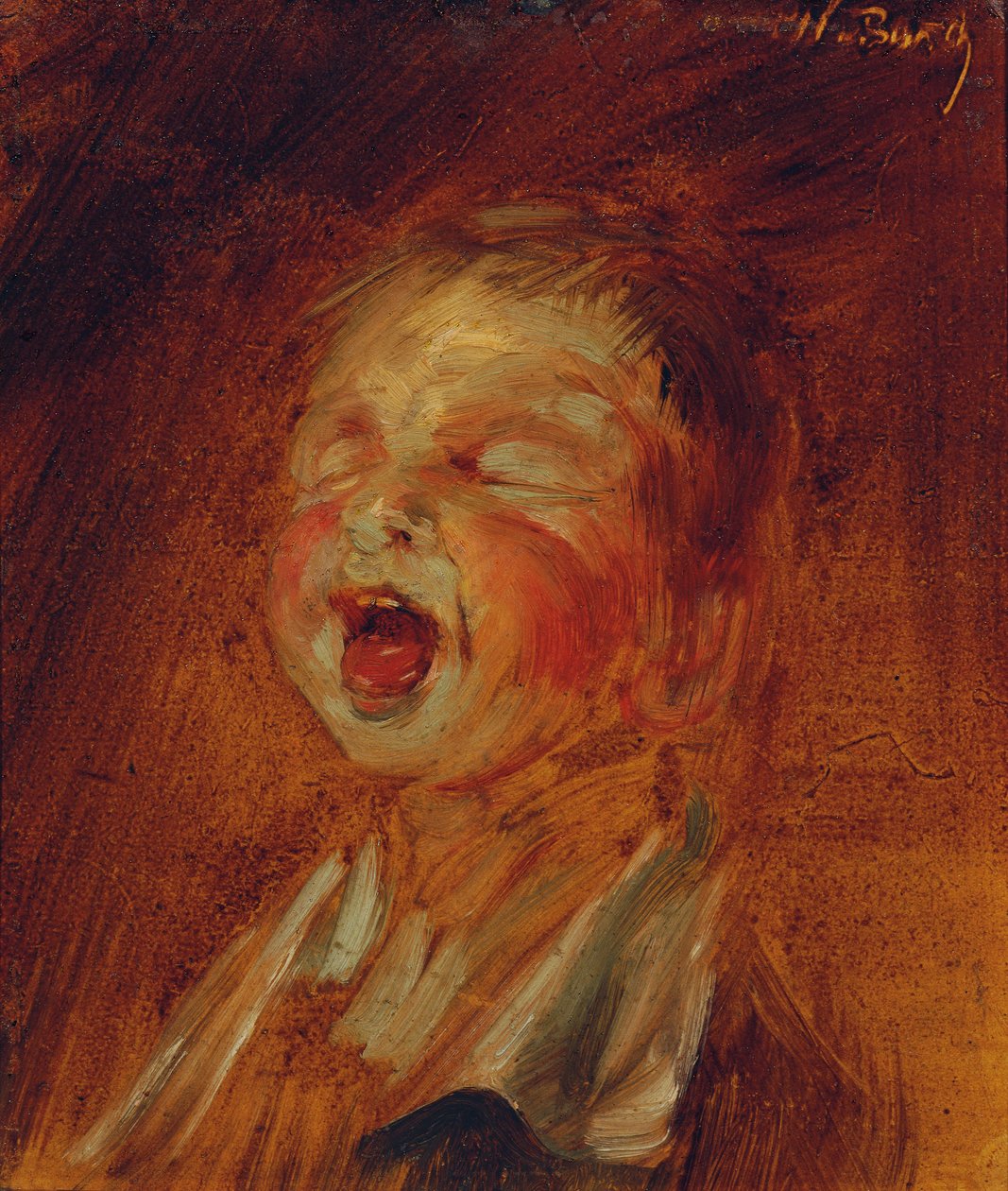 sikoltozó fiú alkotó: Wilhelm Busch