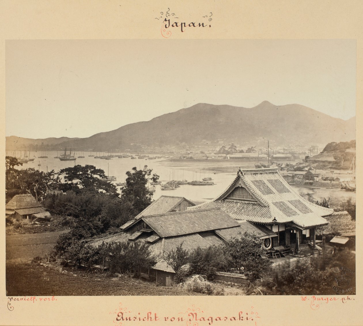 Kilátás Nagaszakira alkotó: Wilhelm J. Burger