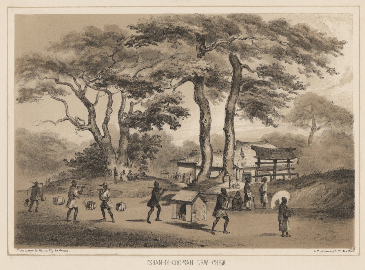 Tashan-di-sioo-co, Lev Chiu, 1855 (litográfia) alkotó: Wilhelm Joseph Heine