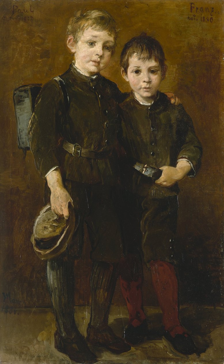 A művész fiainak portréja alkotó: Wilhelm Marc