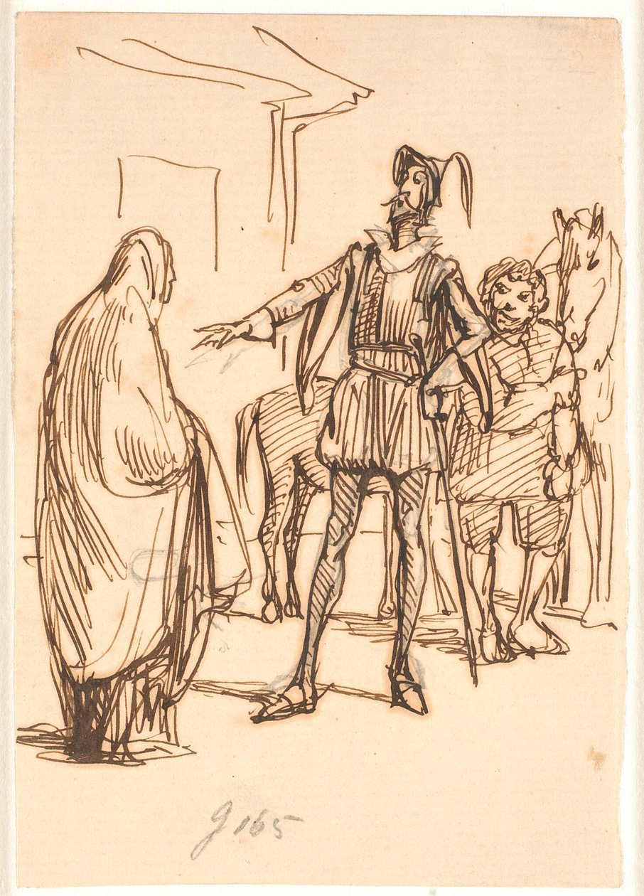 Donna Rodriguez Don Quijote alkotó: Wilhelm Marstrand