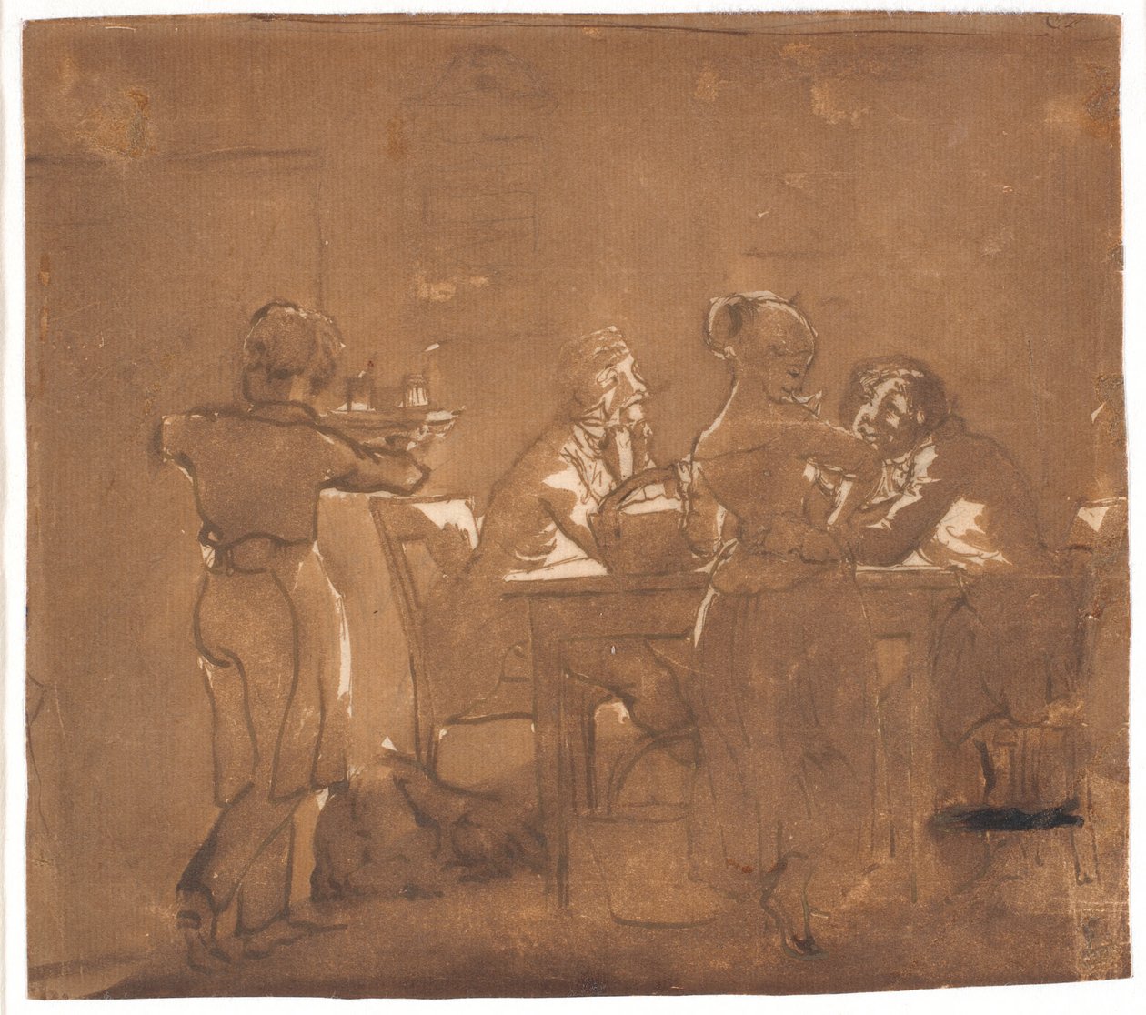 Egy taverna jelenet alkotó: Wilhelm Marstrand