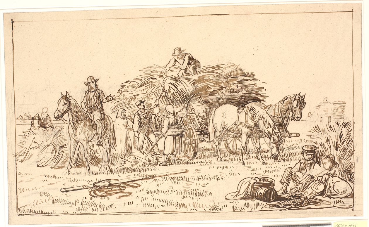 Őszi jelenet alkotó: Wilhelm Marstrand
