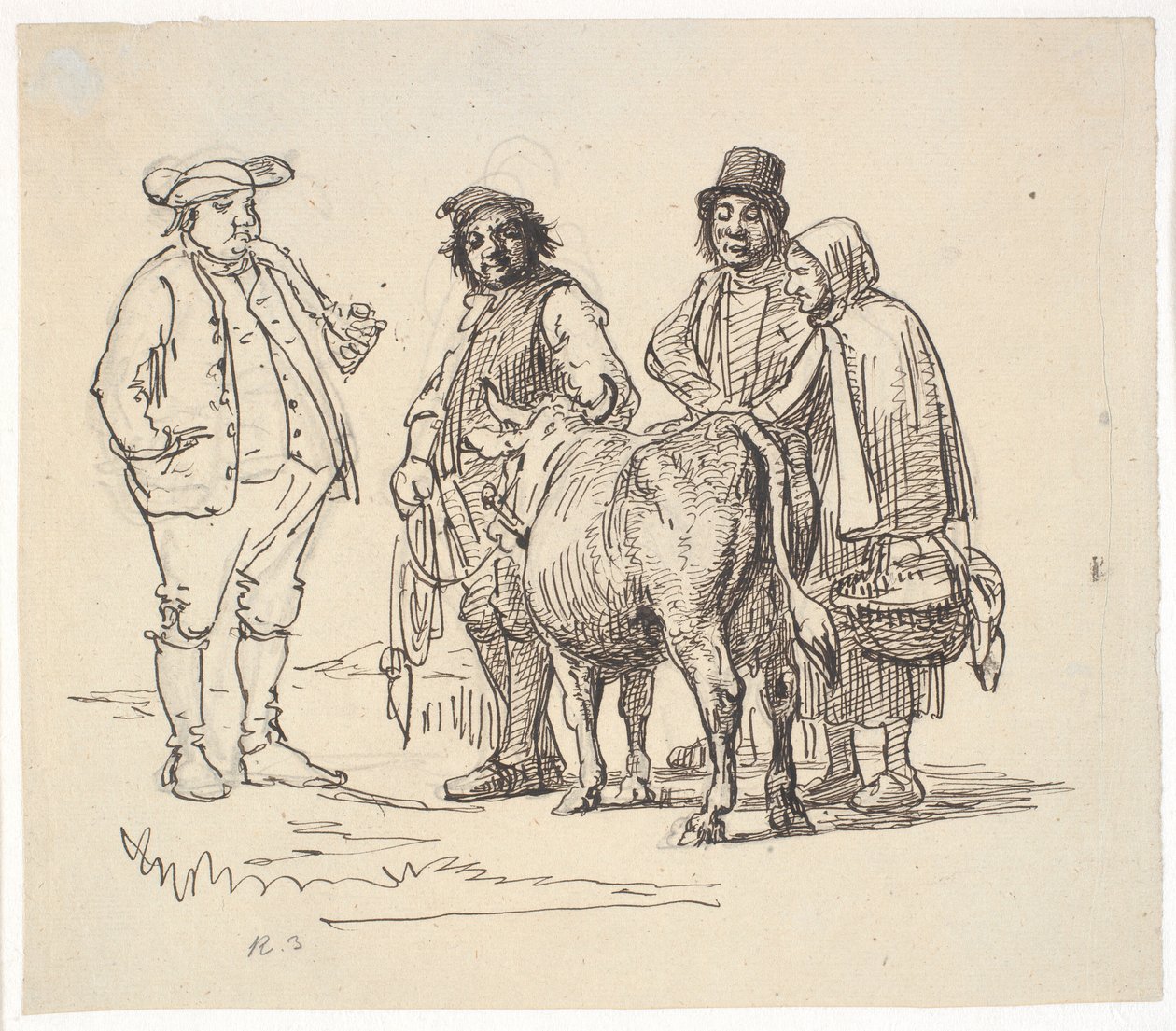 Rajongók a tehénért alkotó: Wilhelm Marstrand