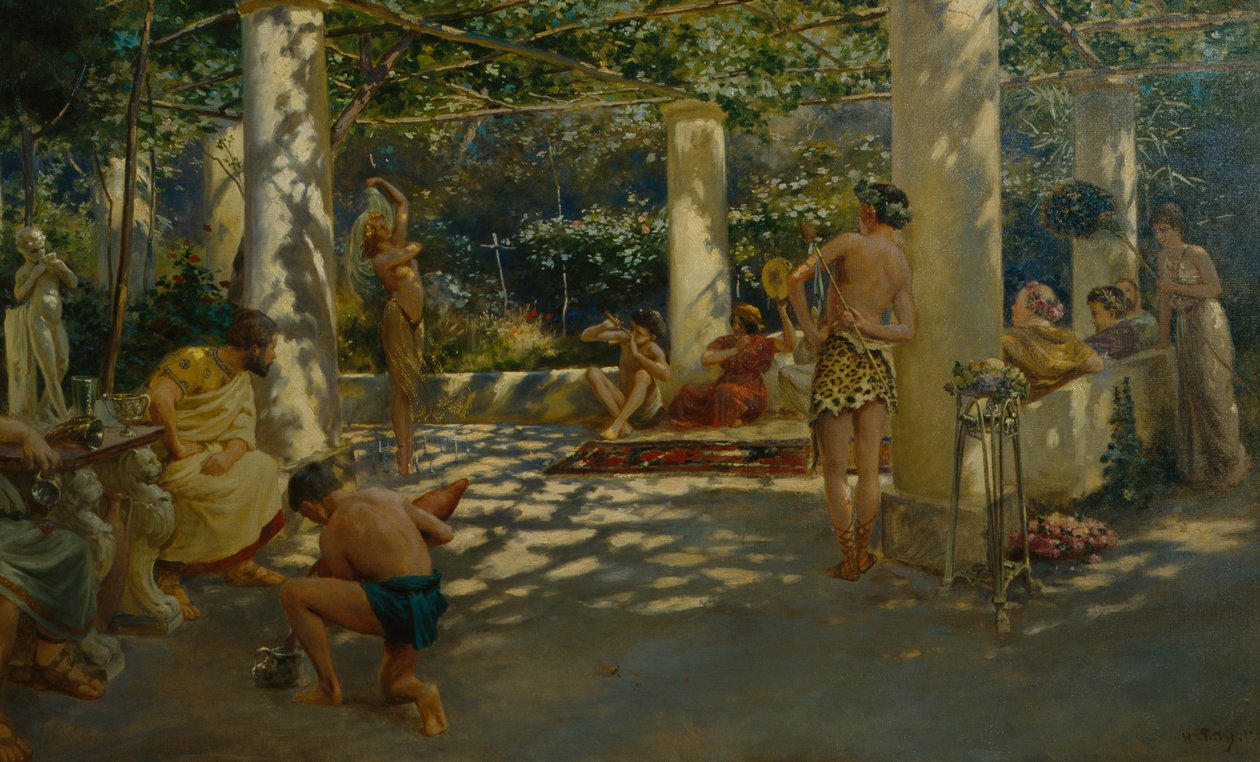 római jelenet alkotó: Wilhelm Peters