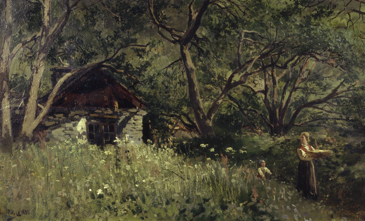 Nyári sütés (olaj, vászon) alkotó: Wilhelm Peters
