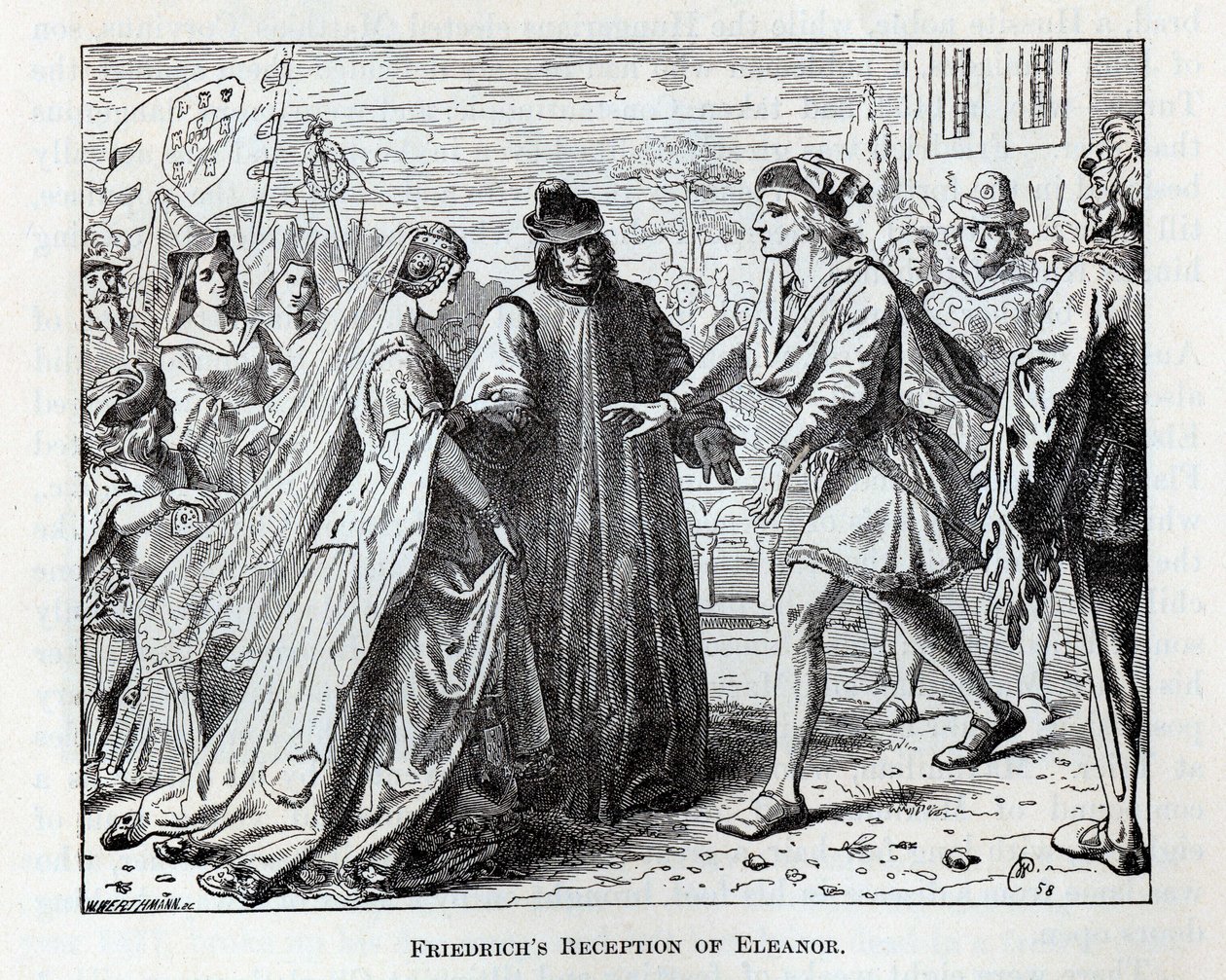 Friedrich Eleanor fogadtatása, 1882 alkotó: Wilhelm Werthmann