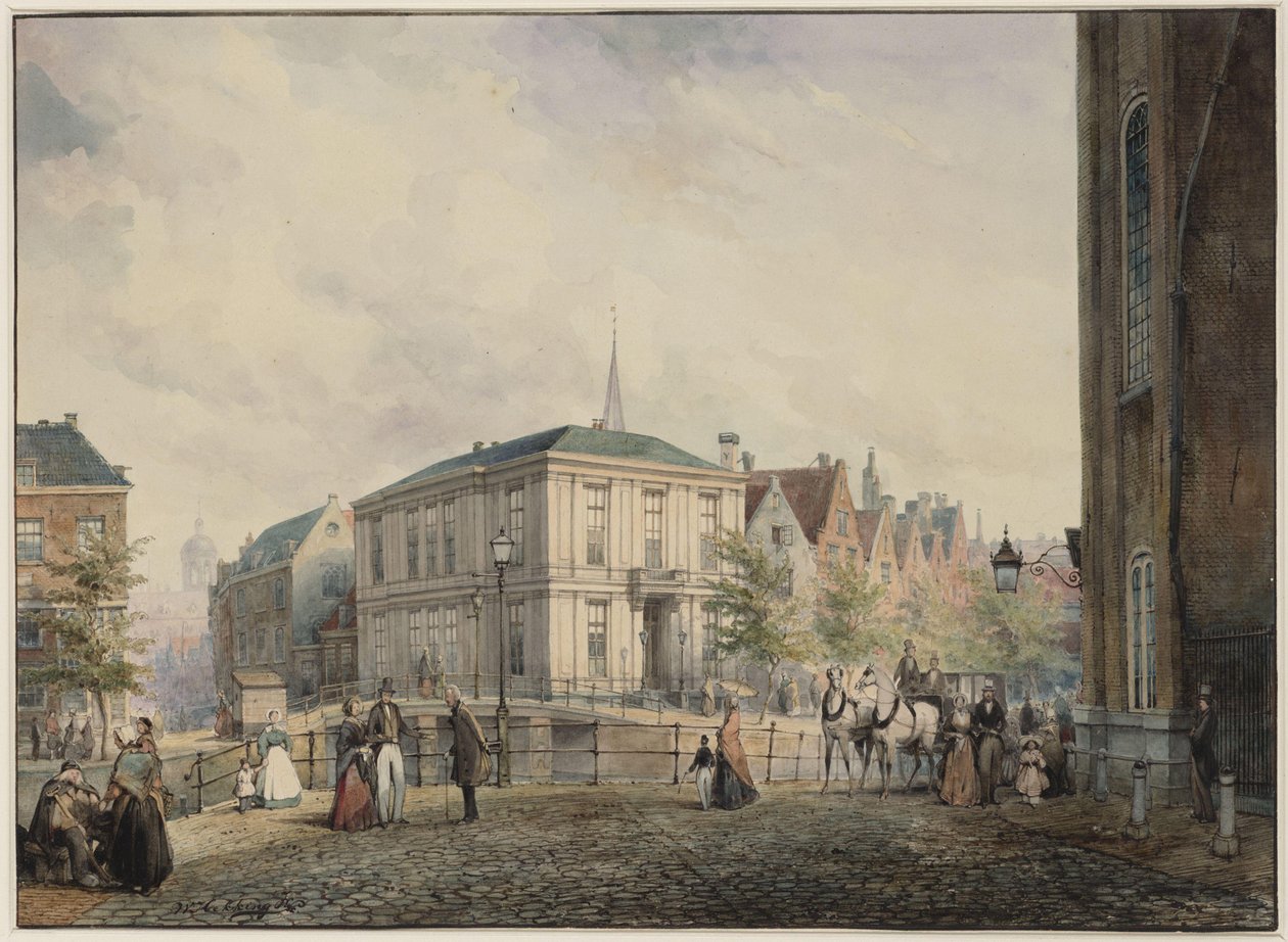 nyárs. Rajz. Méretek ismeretlenek. Amszterdam, Amsterdam City Archives, rajzok és nyomatok gyűjteménye alkotó: Willem Hekking