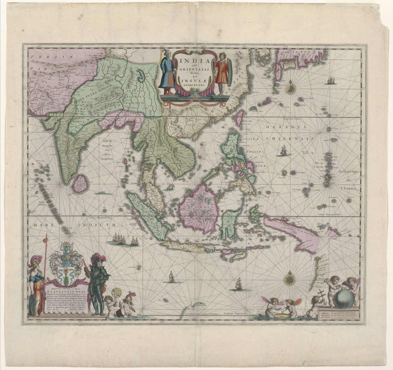 Willem Janszoon Blaeu 17. századi térképe, amely a mai Indonéziát és Délkelet-Ázsia egyes részeit mutatja alkotó: Willem Janszoon Blaeu