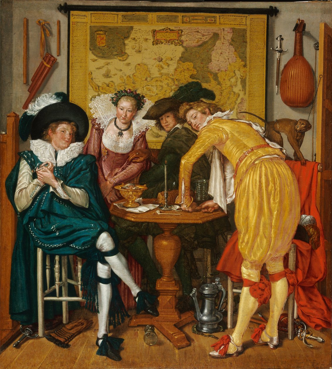 Vidám társaság alkotó: Willem Pietersz Buytewech