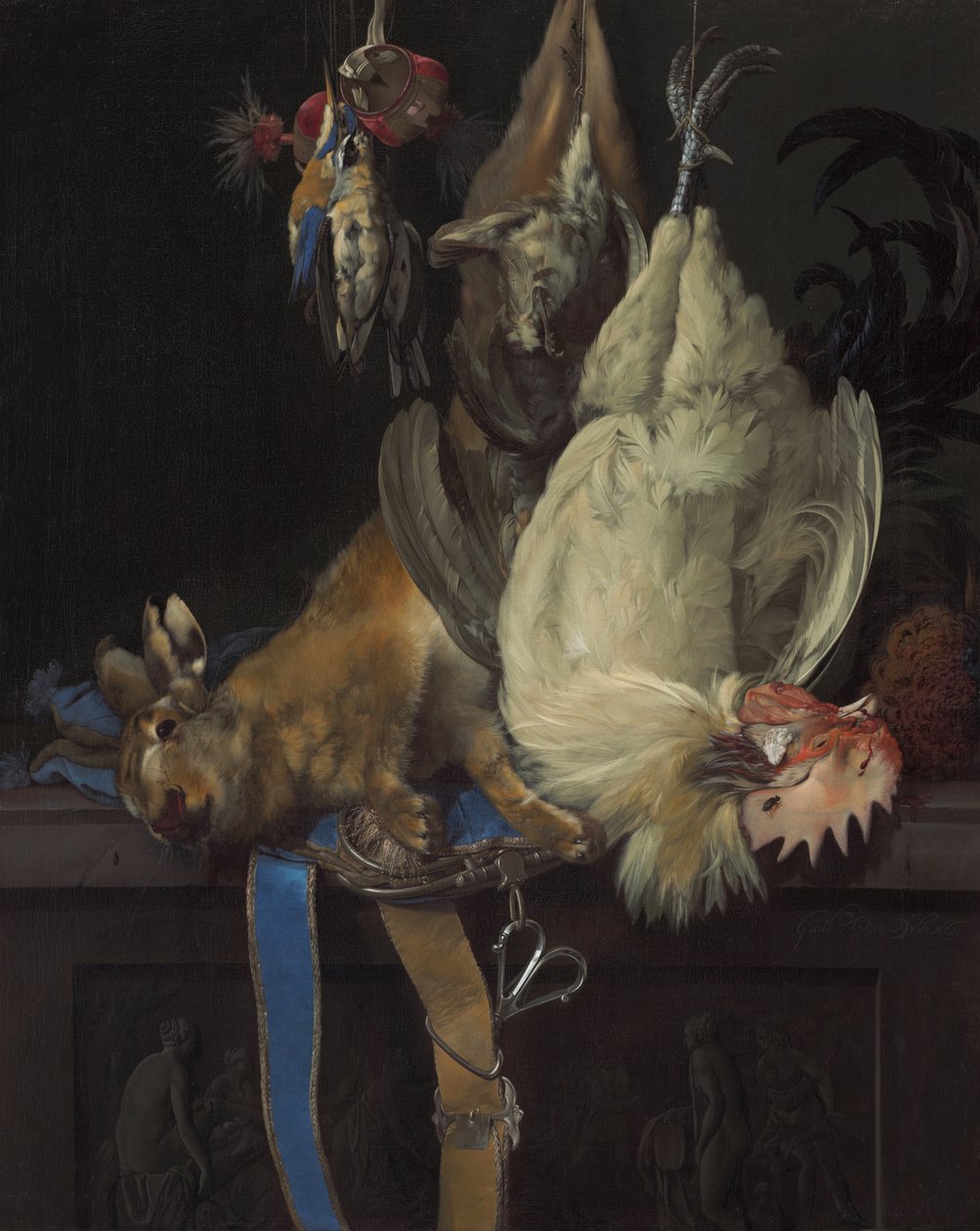 Csendélet halottal játék alkotó: Willem van Aelst