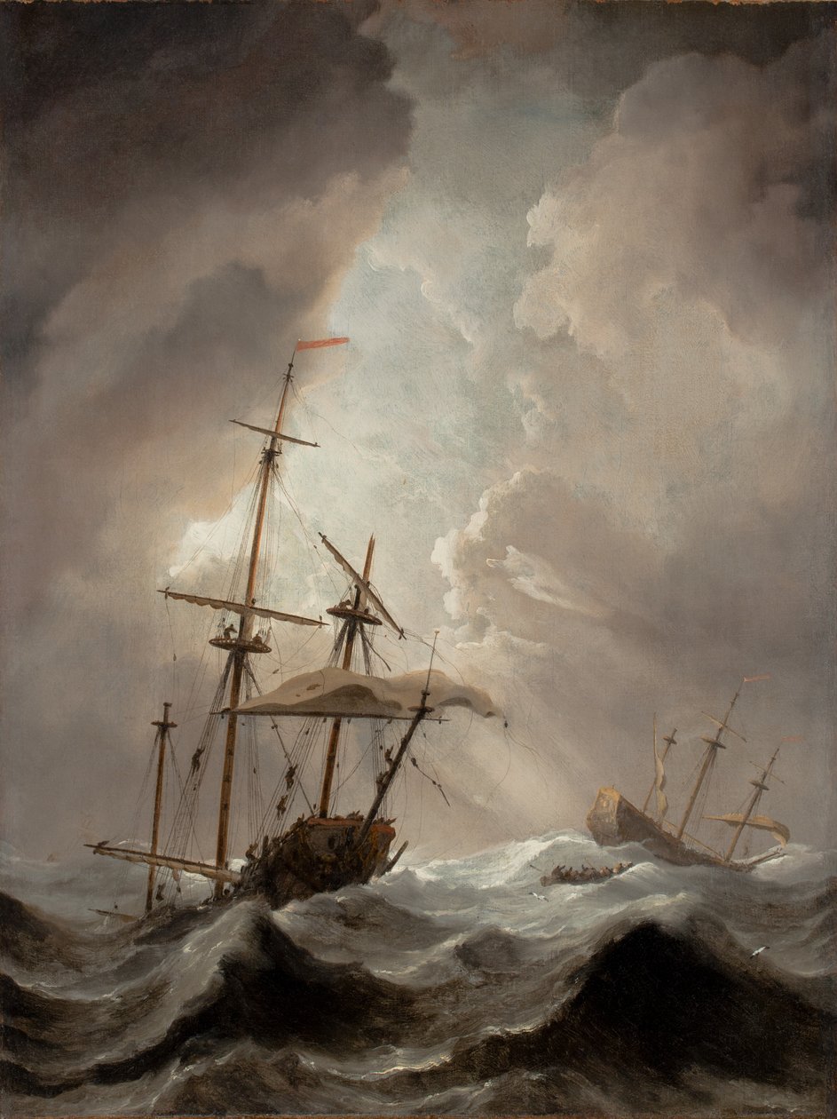 Vihar a tengeren alkotó: Willem van de Velde