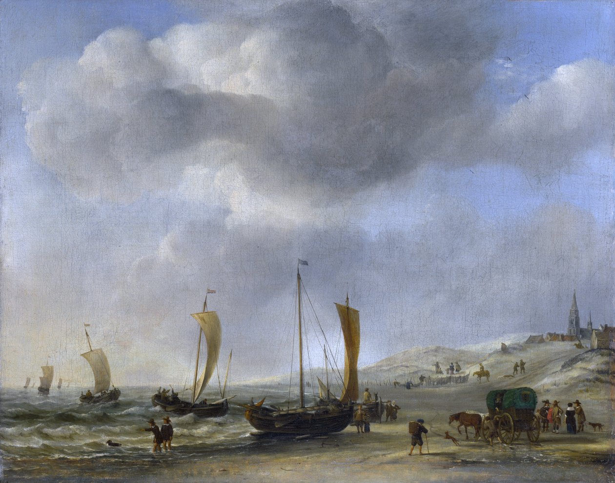 A part Scheveningenben alkotó: Willem van de Velde the Younger