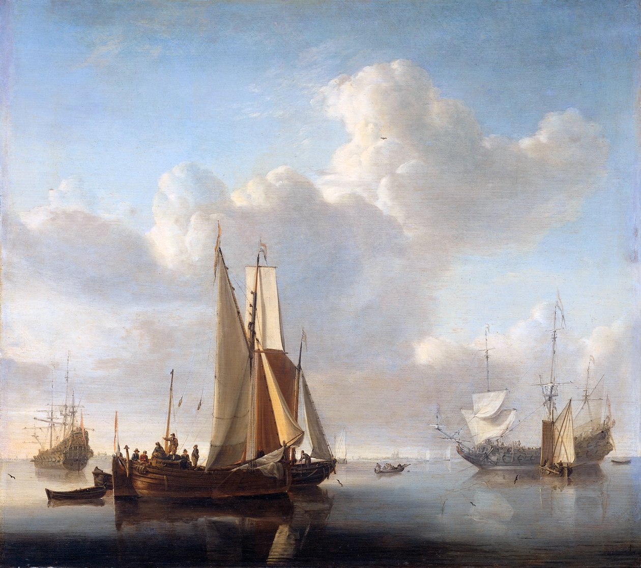 Hajók a partoknál alkotó: Willem van de Velde the Younger