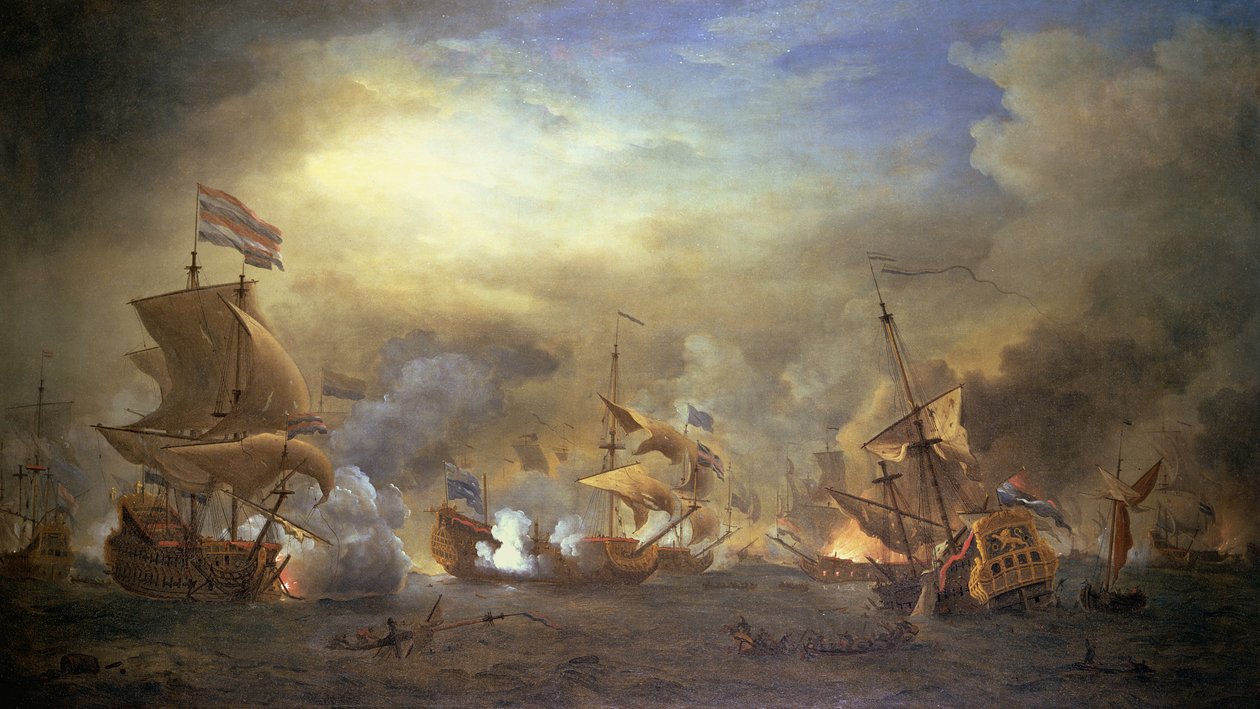 A texeli csata, Kijkduin, 1673 alkotó: Willem van de Velde the Younger