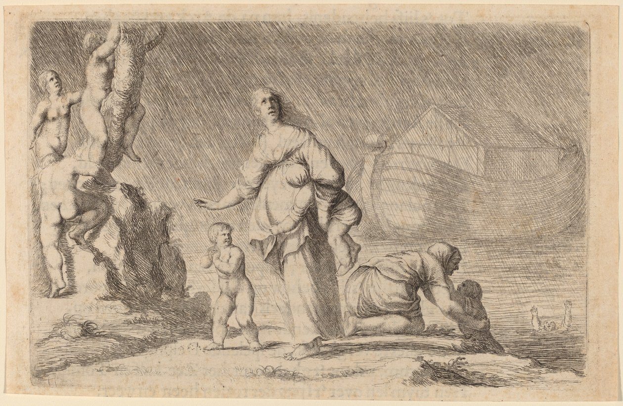 Noé bárkája és az özönvíz, 1634. alkotó: Willem Basse