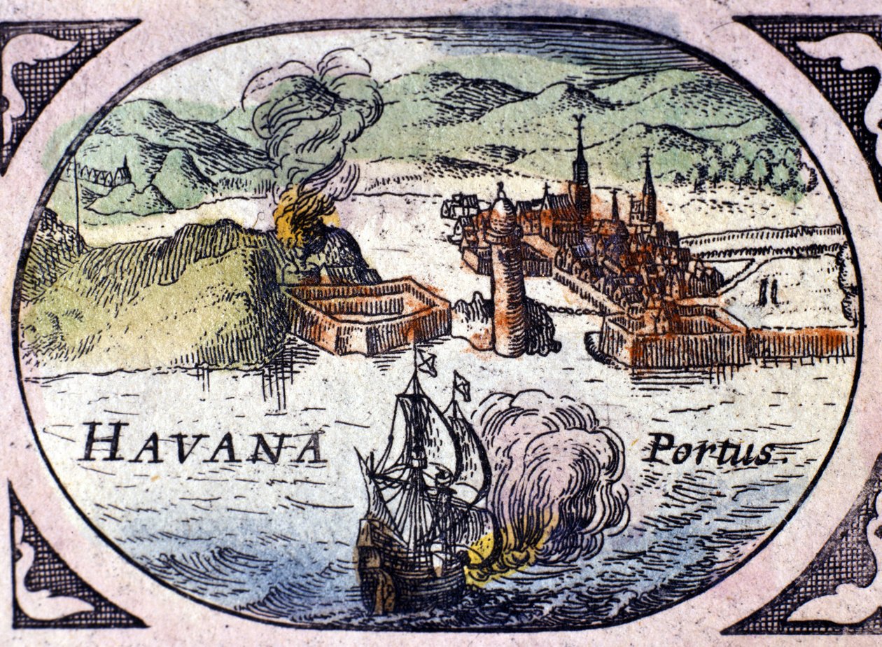 Havanna, William Blaeu atlasza alapján alkotó: Willem Blaeu
