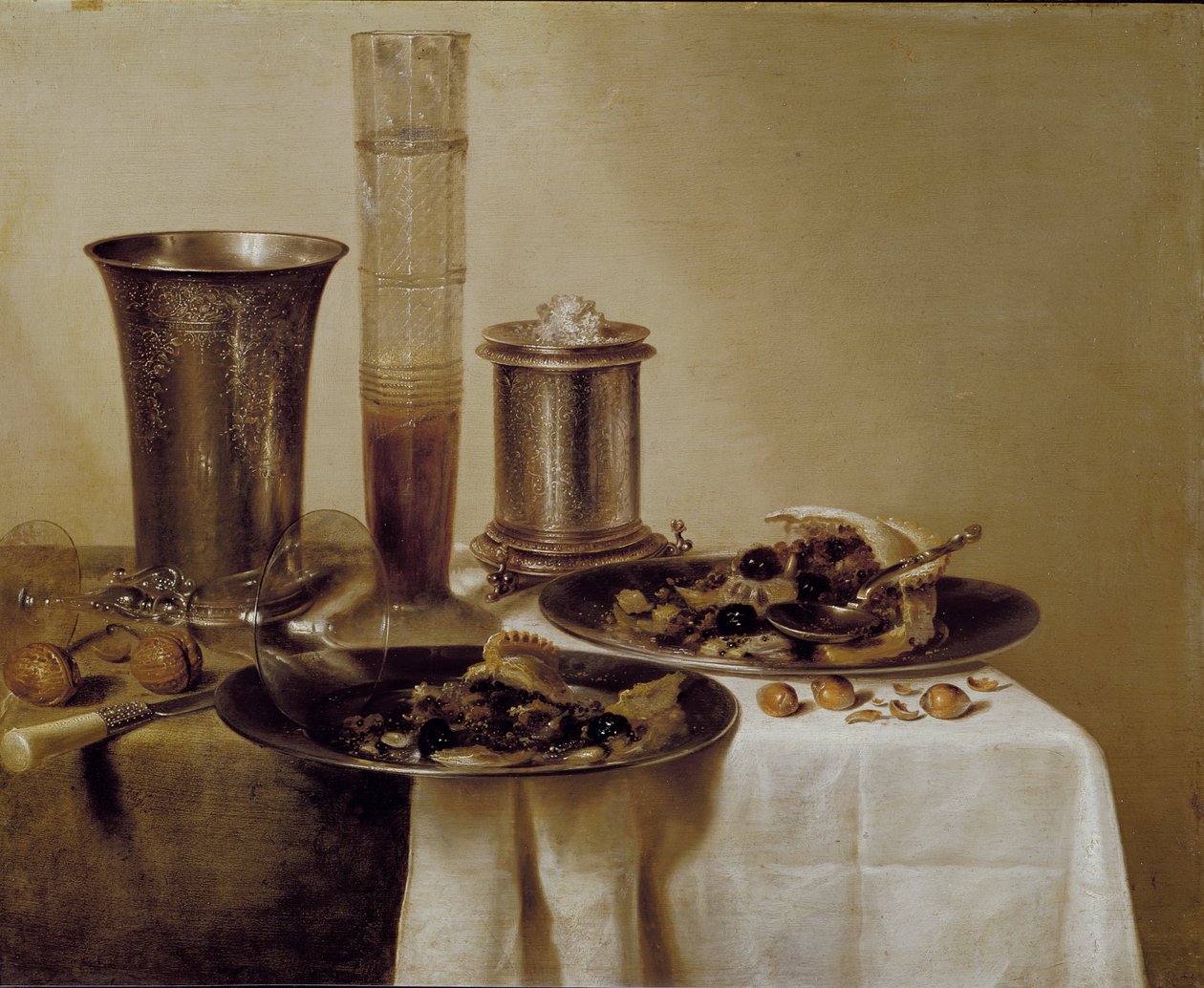 A desszert, 1637 alkotó: Willem Claesz. Heda