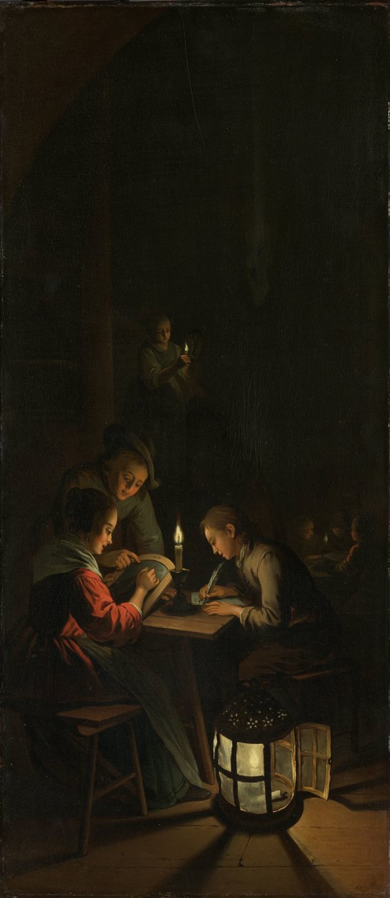 Triptichon: A művészeti képzés allegóriája alkotó: Willem Joseph Laquy