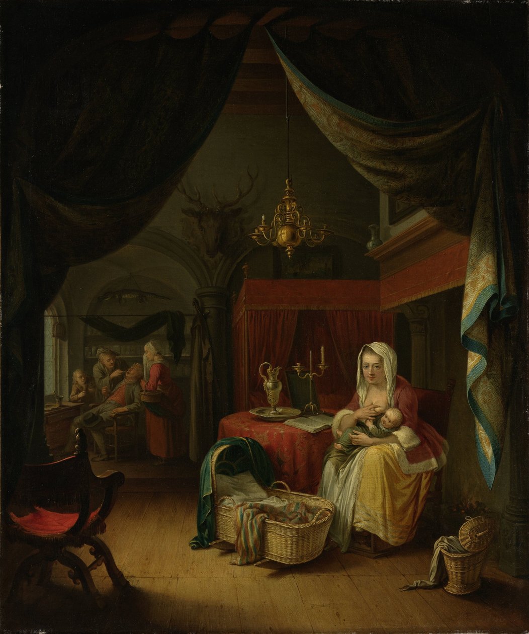 Triptichon: A művészeti képzés allegóriája alkotó: Willem Joseph Laquy