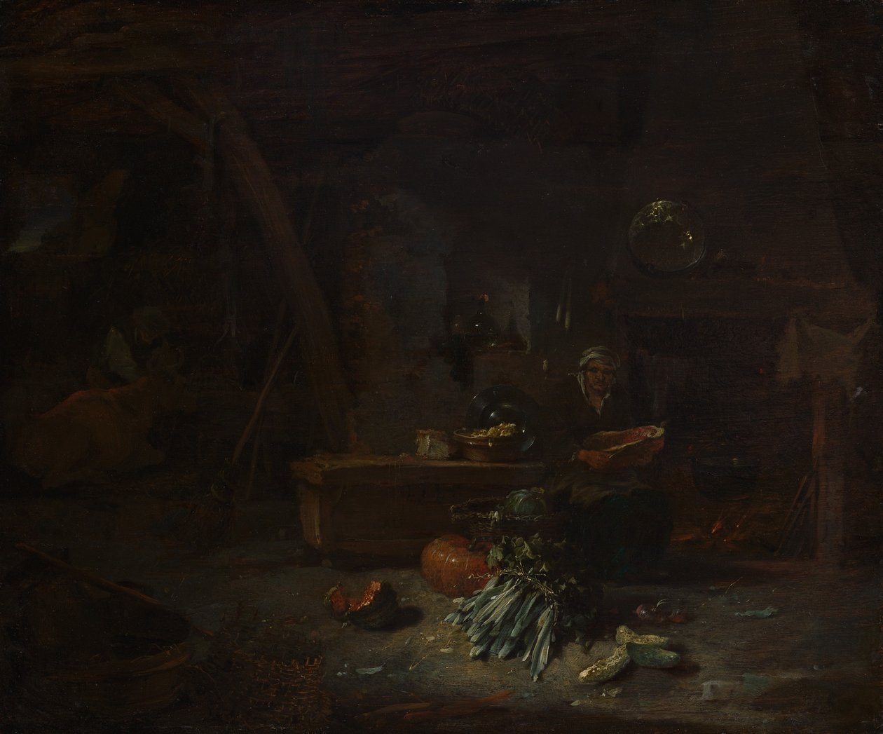 Egy konyha belseje, kb. 1642-44. alkotó: Willem Kalf