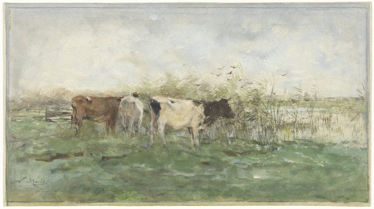 Tehenek egy tócsánál alkotó: Willem Maris