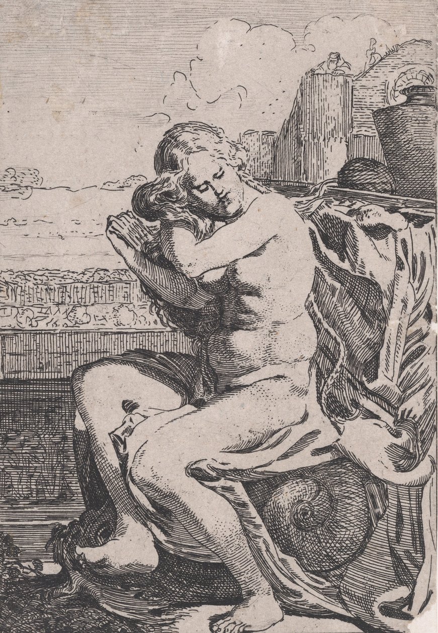 Bathsheba fésülködve, kb. 1615. alkotó: Willem Pietersz. Buytewech