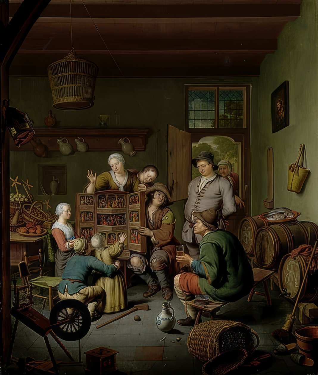 A ritkaságok doboza (? T Fraay Curieus). 1718 alkotó: Willem Van Mieris