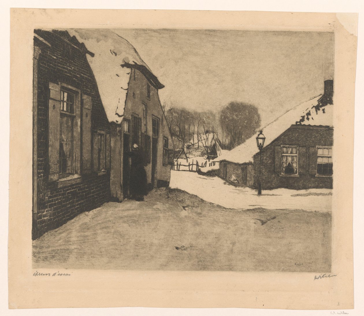 Havas házak Edén alkotó: Willem Witsen (signed by artist)