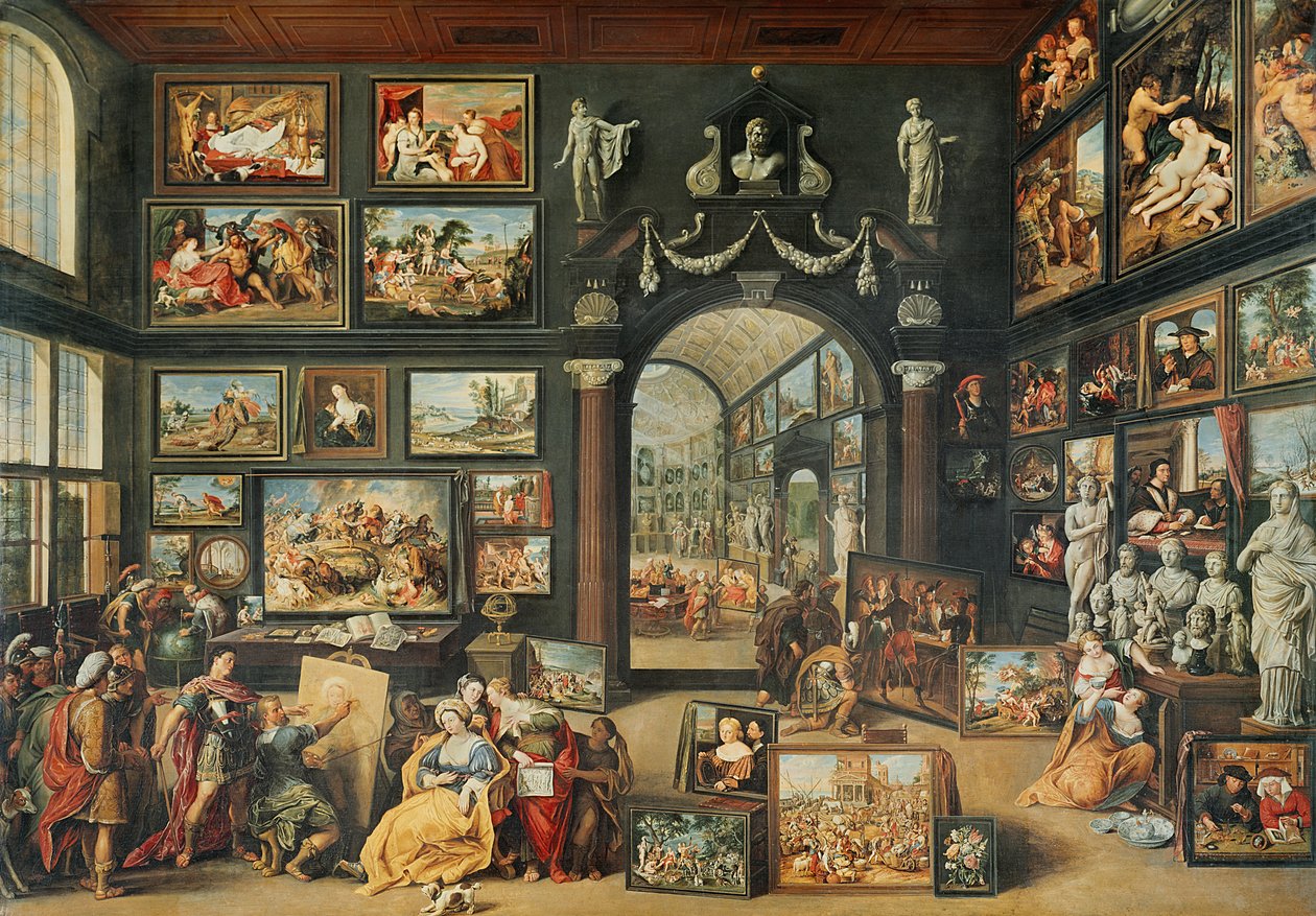 Apelles Stúdiója alkotó: Willem van II Haecht