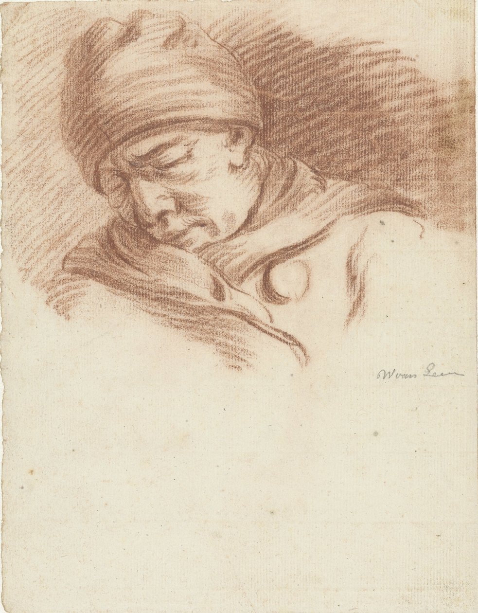 Alvó férfi kalapban (önarckép?) alkotó: Willem van Leen