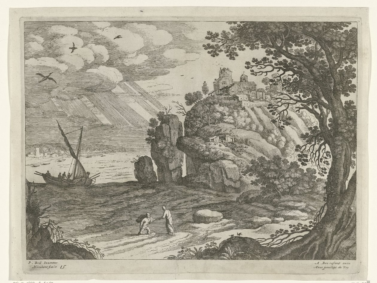Csodálatos fogás Olasz tájak (sorozat címe) alkotó: Willem van Nieulandt (II)