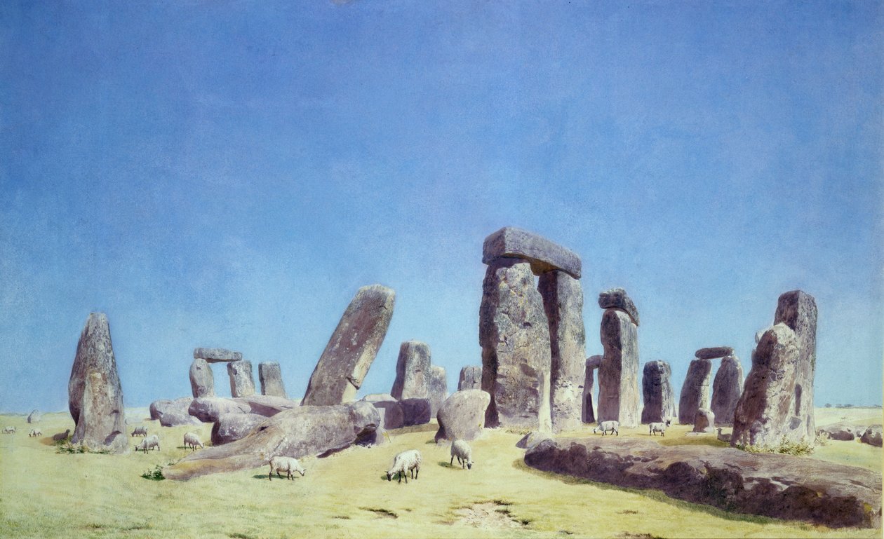 Birkák a Stonehenge-ben (wc) alkotó: Joseph Mallord William Turner