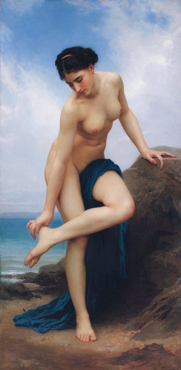 Fürdés után alkotó: William Adolphe Bouguereau