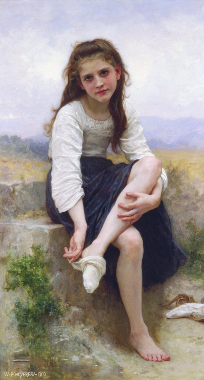 A fürdő előtt alkotó: William Adolphe Bouguereau