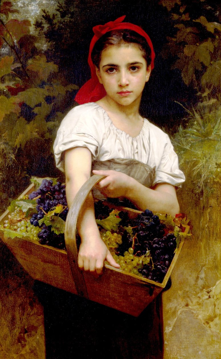 A Szőlőszedő alkotó: William Adolphe Bouguereau