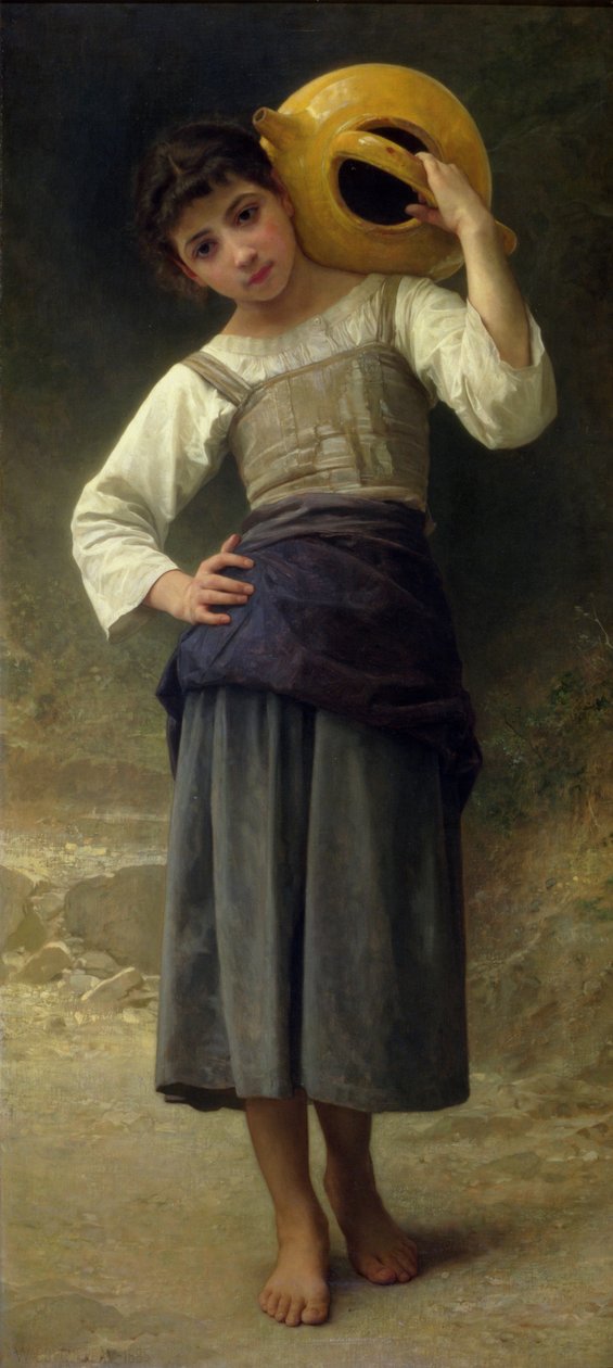 The Water Girl (Fiatal lány megy a forráshoz) 1885 alkotó: William Adolphe Bouguereau