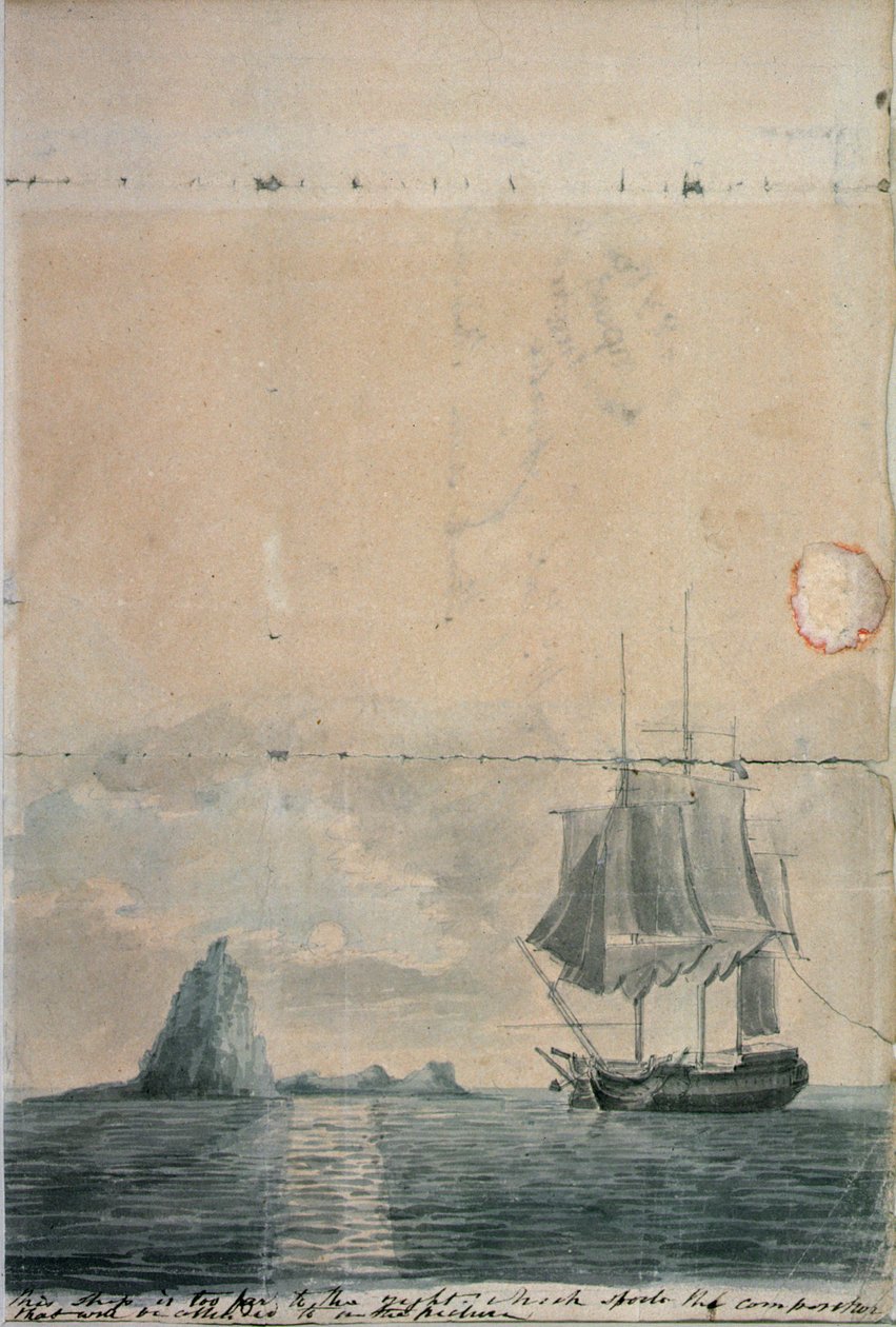 A Seascape, (vázlatterv, egy a kettőből) alkotó: William Anderson