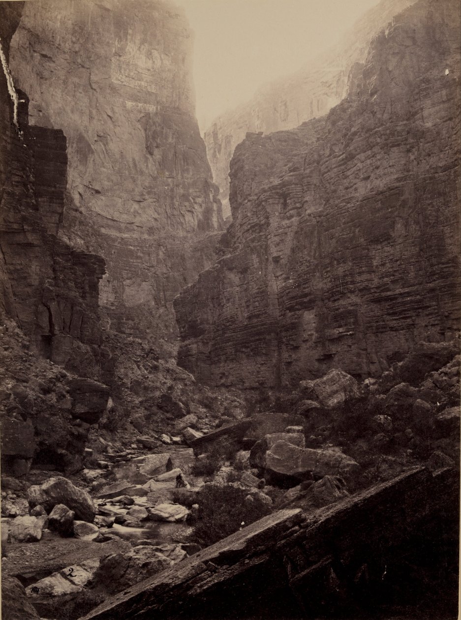 Cañon, Kanab Wash, Colorado River, Északra néz alkotó: William H. Bell