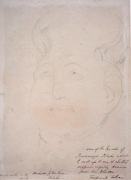 Egy látnok feje, 1819-20 alkotó: William Blake