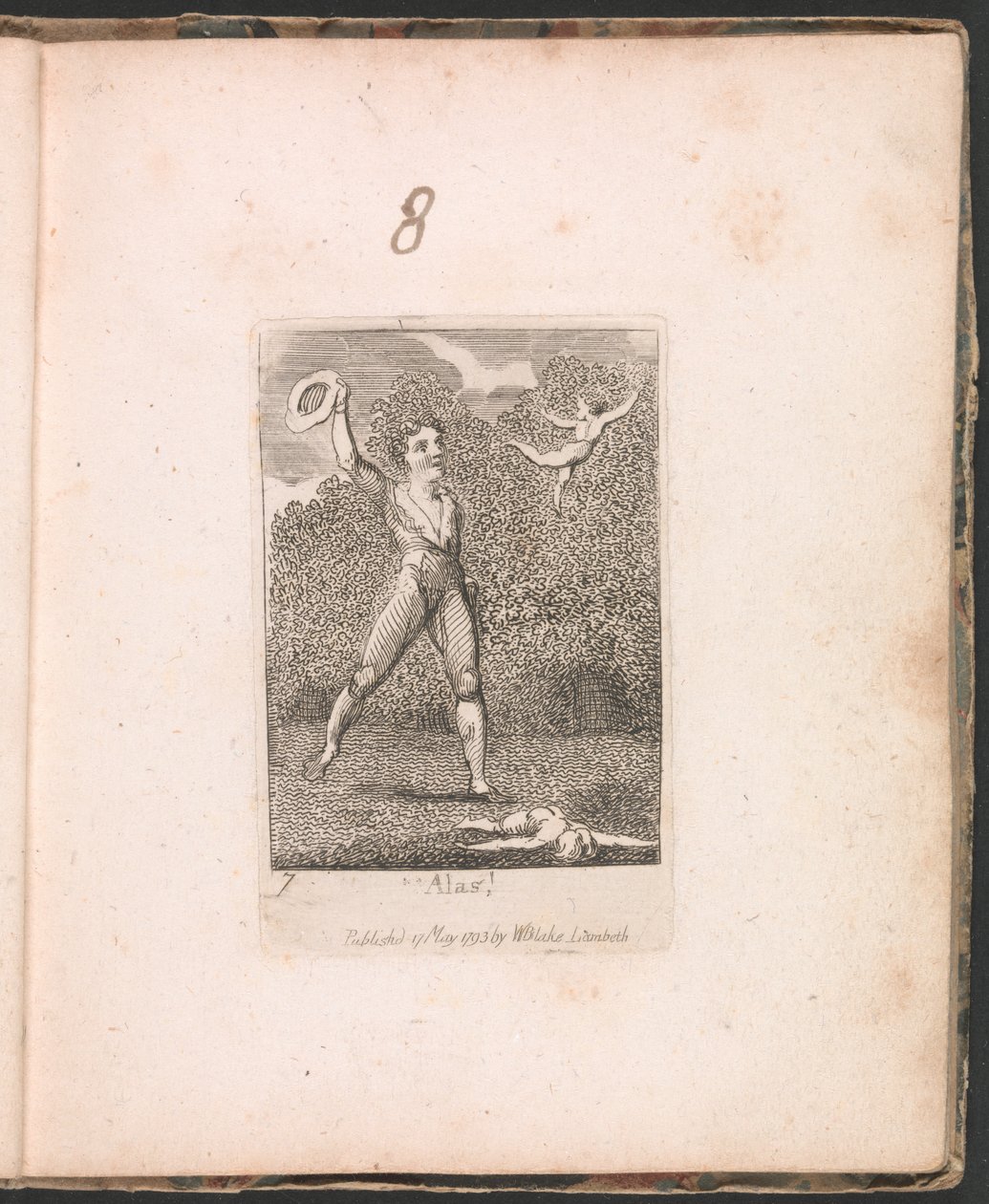 Jaj, 9-es tányér a Gyermekeknek. A Paradicsom Kapuja, 1793 alkotó: William Blake