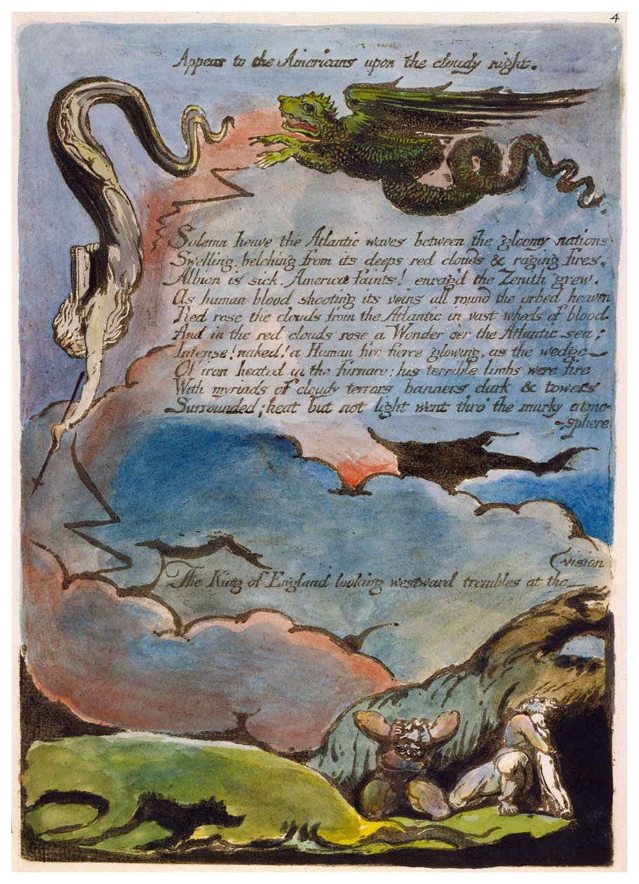 Amerika egy prófécia másoljon le egy tányért 06 alkotó: William Blake
