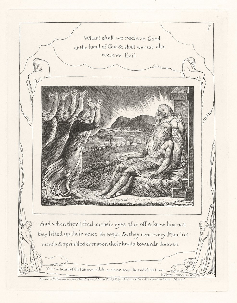 És amikor messzire felemelték a szemüket, 1825 alkotó: William Blake