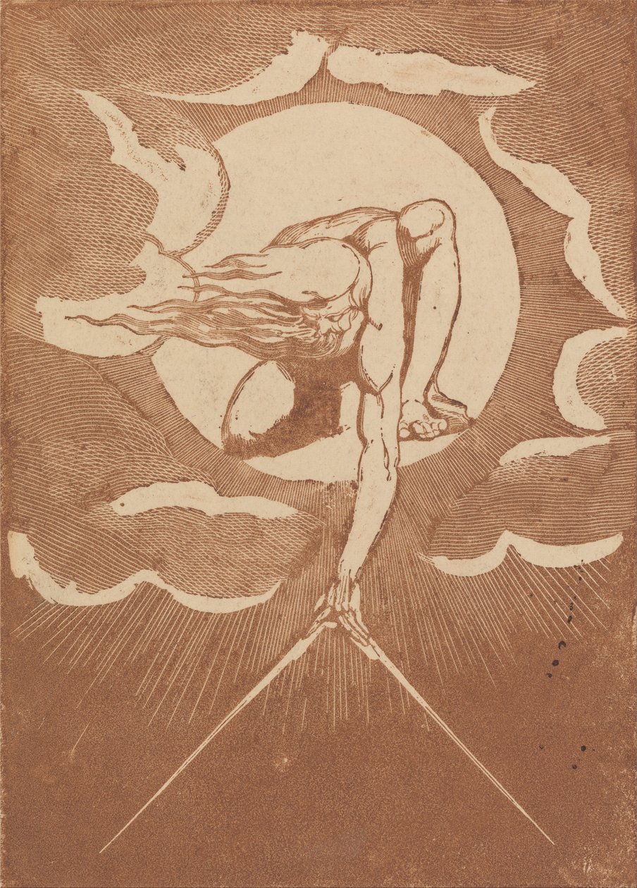 Európa. Jóslat, előlapi bizonyíték alkotó: William Blake